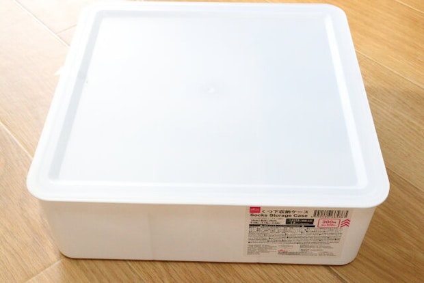 ダイソー くつ下収納ケース ダイソーのくつ下収納ケースのパッケージ