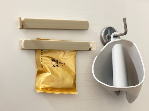 マグネット付クリップ（3本、11.5cm）　使用例