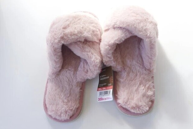 ダイソー　エコファークロススリッパ　パッケージ