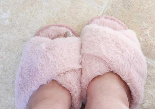 ダイソー　エコファークロススリッパ