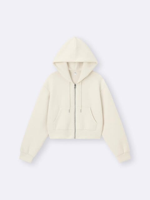 GUのパフスウェットフルジップパーカ