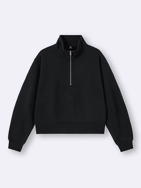 GUのヘビーウェイトスウェットハーフジッププルオーバー