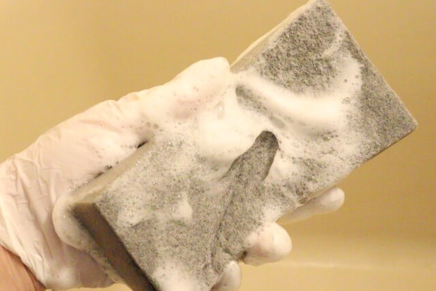 セリアの真空パックバススポンジは泡持ちが良い