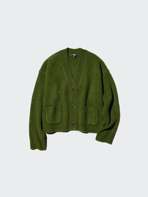 2025ユニクロ大人女性おすすめ値下げスフレヤーンショートカーディガン