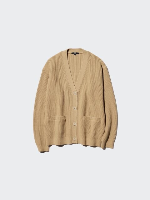 2025ユニクロ大人女性おすすめ値下げリラックスVネックカーディガン