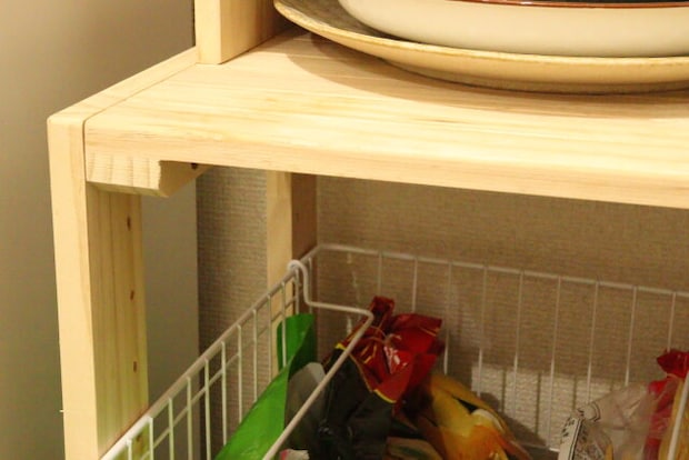 セリアカラーボックス用目隠しパーツラック