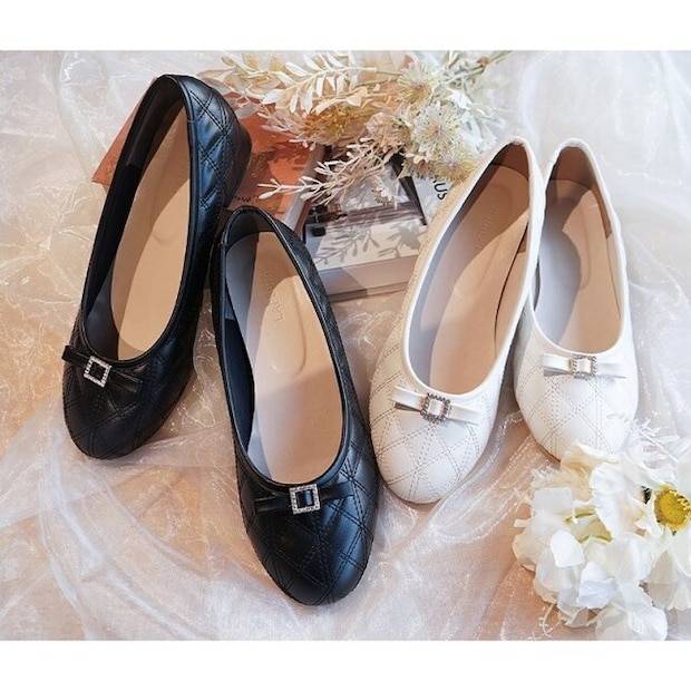 しまむらのキルティングパンプス（kanna）