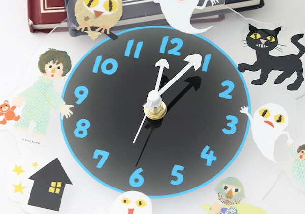 ねないこ だれだ光るアクリル時計おばけ