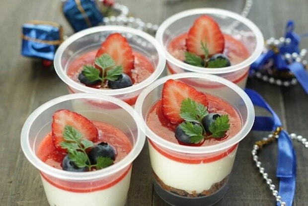 簡単レアチーズカップケーキ