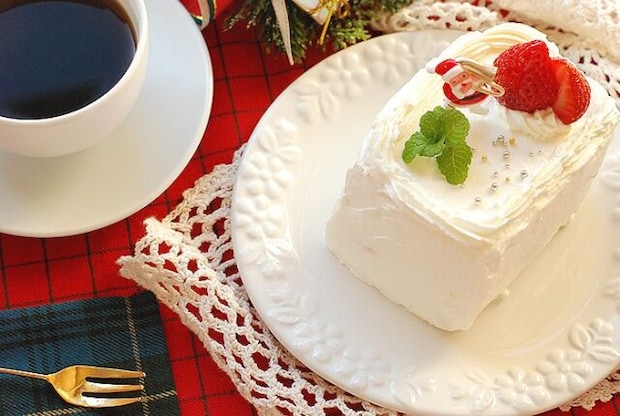 牛乳パックで簡単クリスマスケーキ