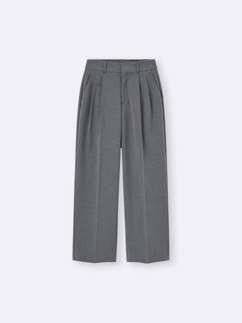 2025gu大人女性おすすめタックワイドパンツ