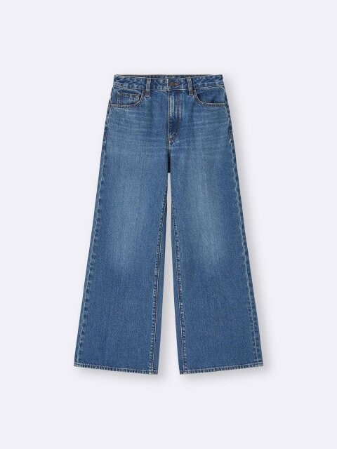 2025gu大人女性おすすめバギーフレアジーンズ