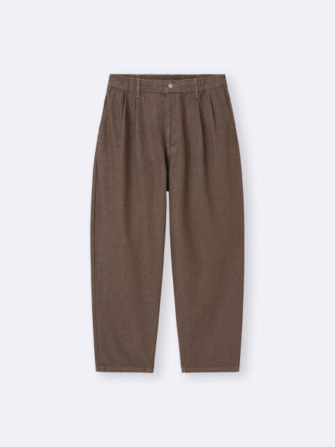 2025gu大人女性おすすめデニムキャロットパンツ