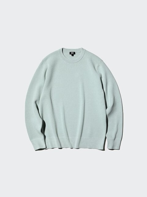 ユニクロのウォッシャブルミラノリブクルーネックセーター