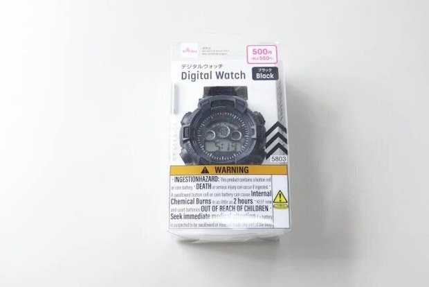 ダイソー デジタルウォッチ(BK) パッケージ ダイソー デジタルウォッチ(BK) パッケージ