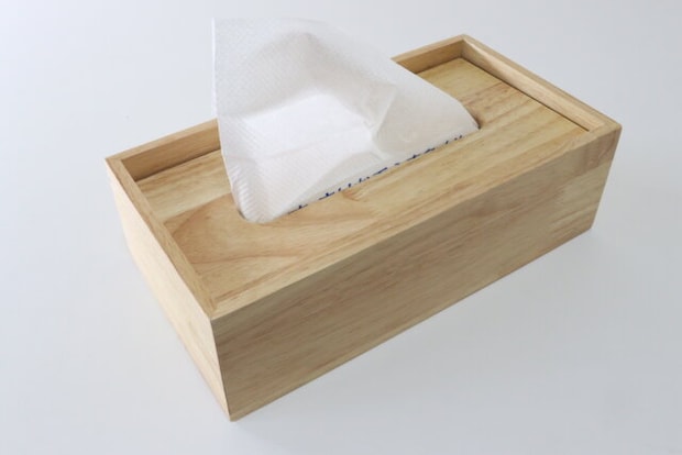 木製ティッシュボックス　使用例