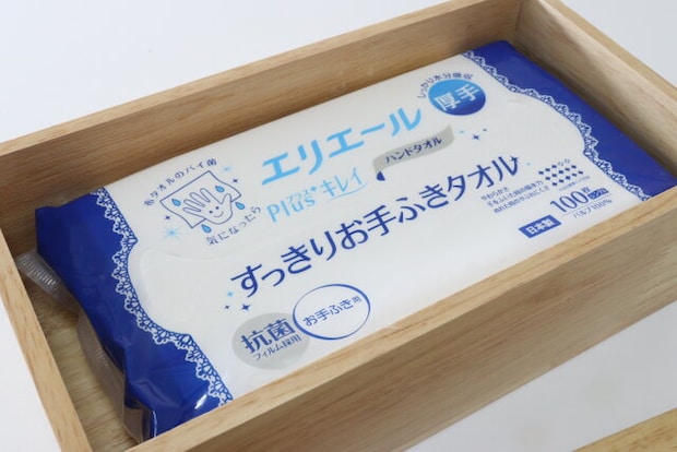 木製ティッシュボックス　ティッシュ収納