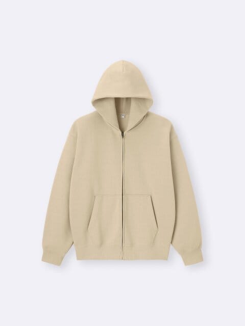 2025gu大人女性おすすめヘビーウェイトスウェットフルジップパーカ