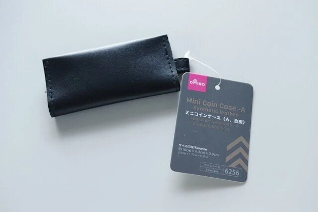 ダイソー　ミニコインケース（A、合皮）　パッケージ