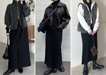 「黒ワンピース」ならカジュアルも上品キレイめに決まる！着膨れ知らずのワンピコーデ5選