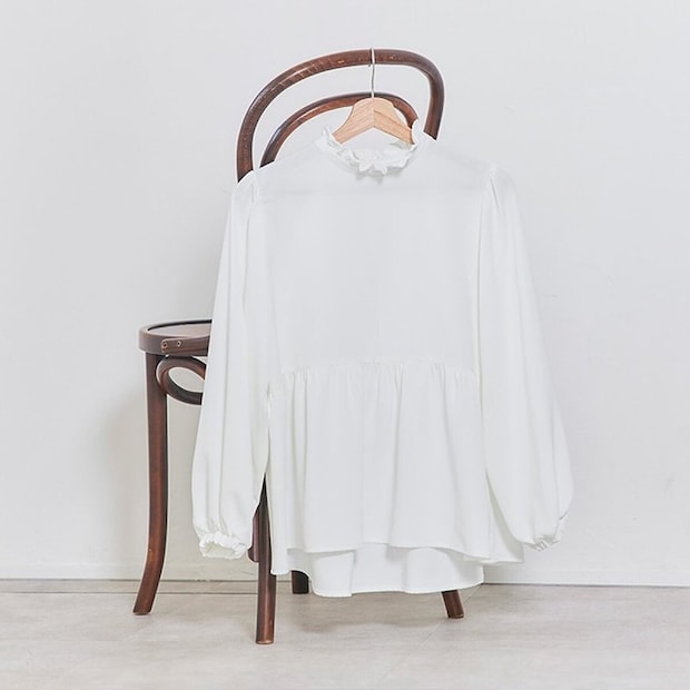 しまむら フリルギャザーブラウス(まいまい) しまむらのフリルギャザーブラウス(まいまい)