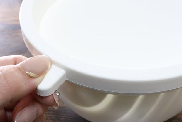 保存できる蓋付ザルボウル　蓋