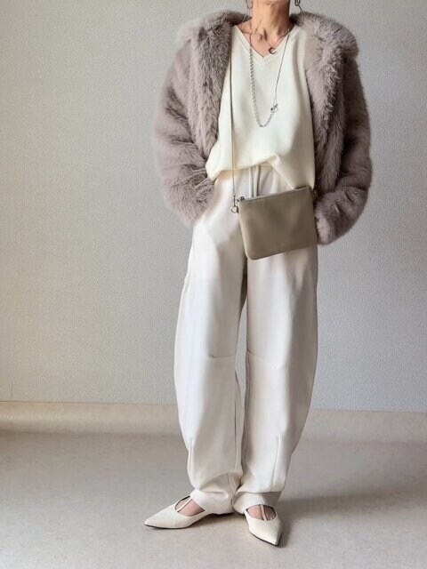 2025冬おすすめ大人女性ファーアウターこなれコーデ