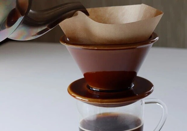 ダイソー　コーヒードリッパー（円すい形、ブラウン）
