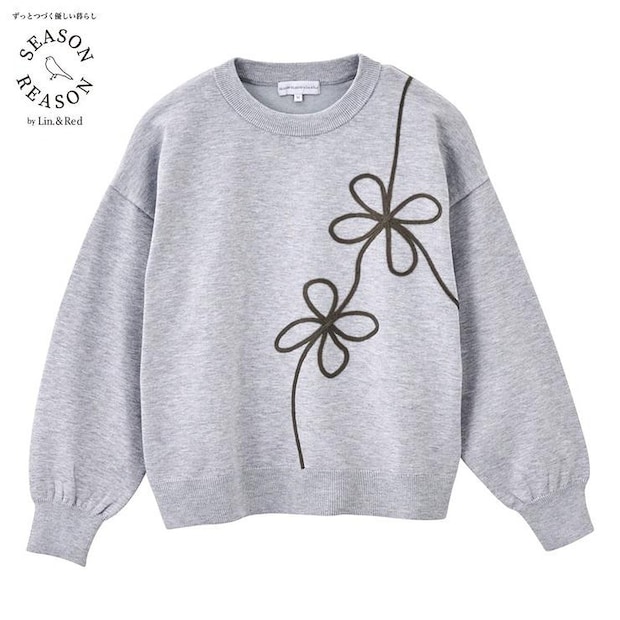 しまむらのコード刺しゅうニットプルオーバー（SEASON REASON）