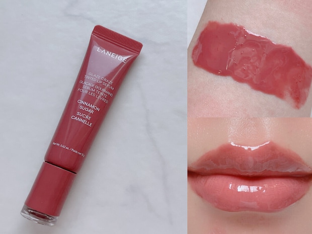 ラネージュ グレイズティントリップセラム シナモンシュガー　スウォッチ