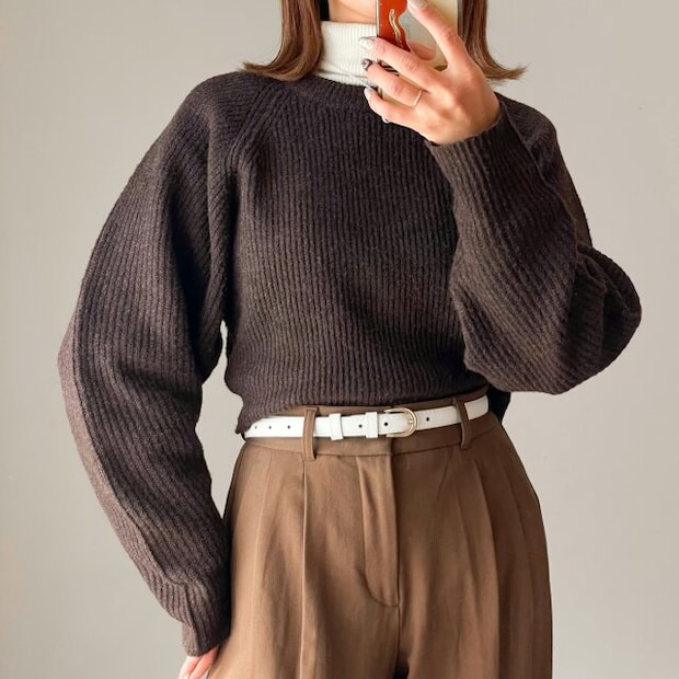 しまむらブラウンニット しまむらブラウンニット