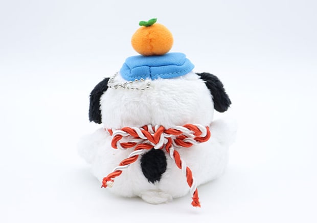 SNOOPY [スヌーピー]SNOOPY'S BROTHER OLAF鏡餅オラフのぬいぐるみチャーム後ろ姿