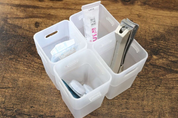 こまごま整理カップS 4P　使用例