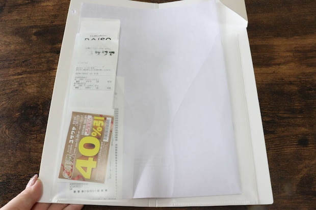 マグネットファイル（A4変形1／2、WH）　使用例