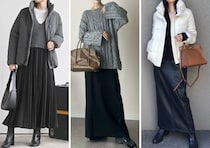 結局「黒スカート」が一番使える！大人のきれいめコーデが即完成♡冬に頼れる5style