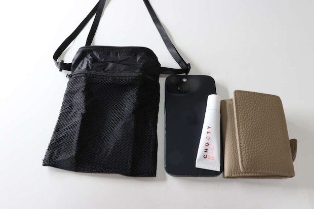 トラベルショルダーバッグ ダイソー　展開