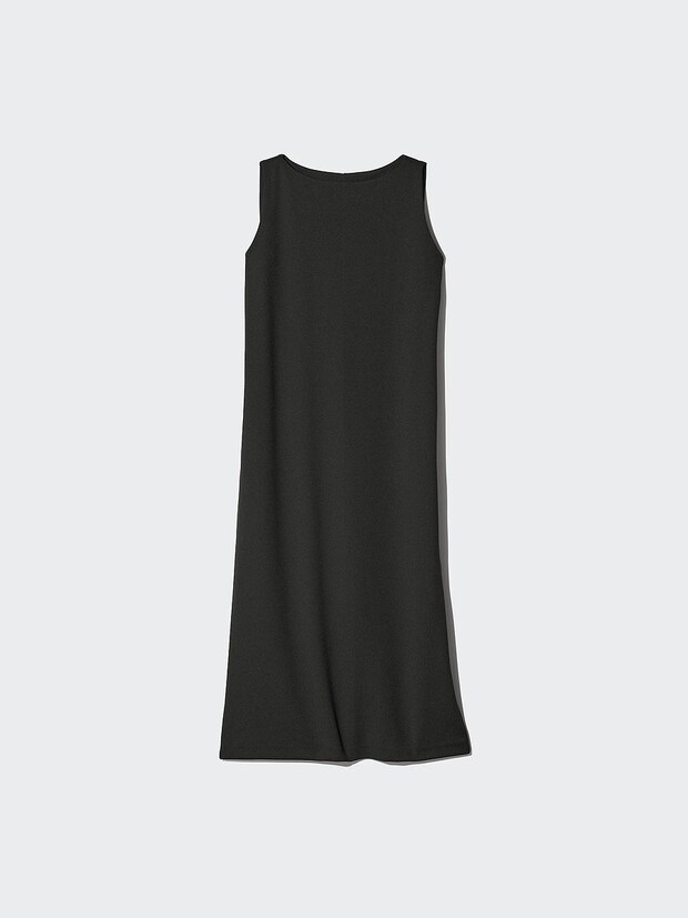 ユニクロのクレープジャージー ワンピース ノースリーブ