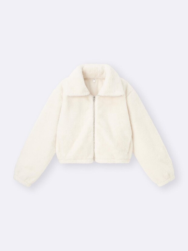 2025gu大人女性おすすめフラッフィーブルゾン