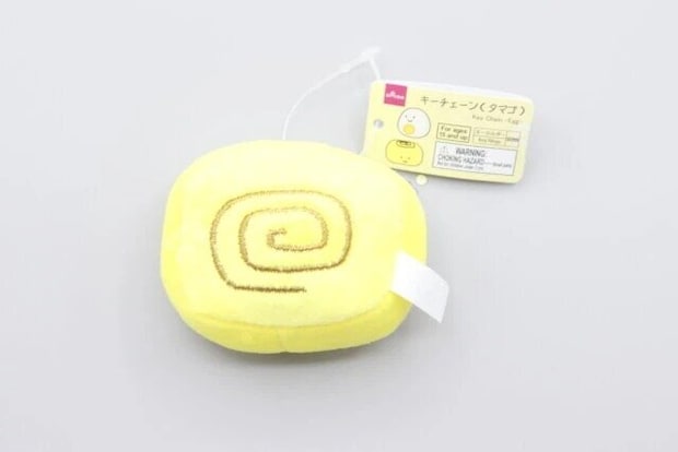 ダイソー　キーチェーン（タマゴ）　商品タグ
