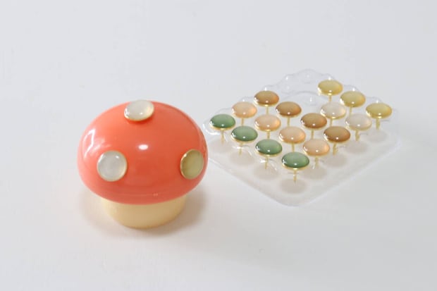 プッシュピンホルダー きのこ　可愛い