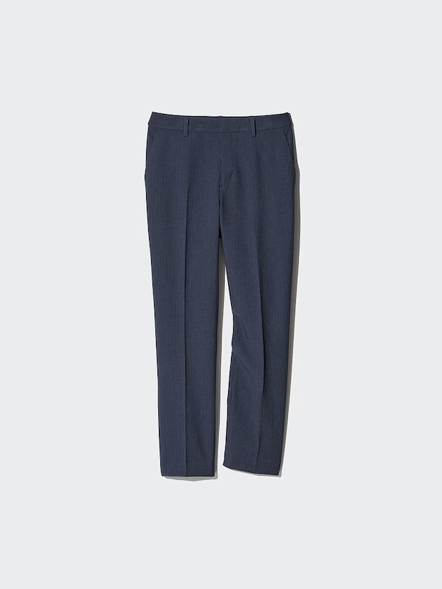 ユニクロのスマートアンクルパンツストライプ