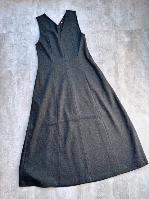 ユニクロブラッシュドジャージーワンピース　DARK GRAY