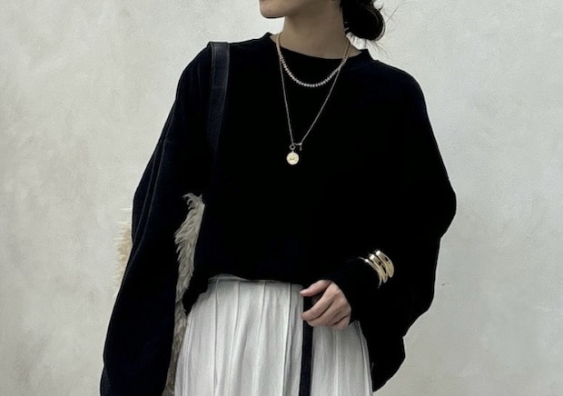 冬は黒スウェットで品のある抜け感をプラス♡ラフになりすぎない！きれいめカジュアルコーデ集