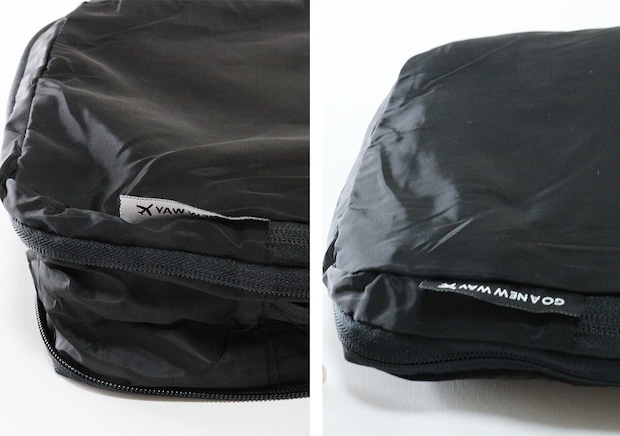 トラベル単層圧縮バッグ（35cm×25cm、BK）　圧縮