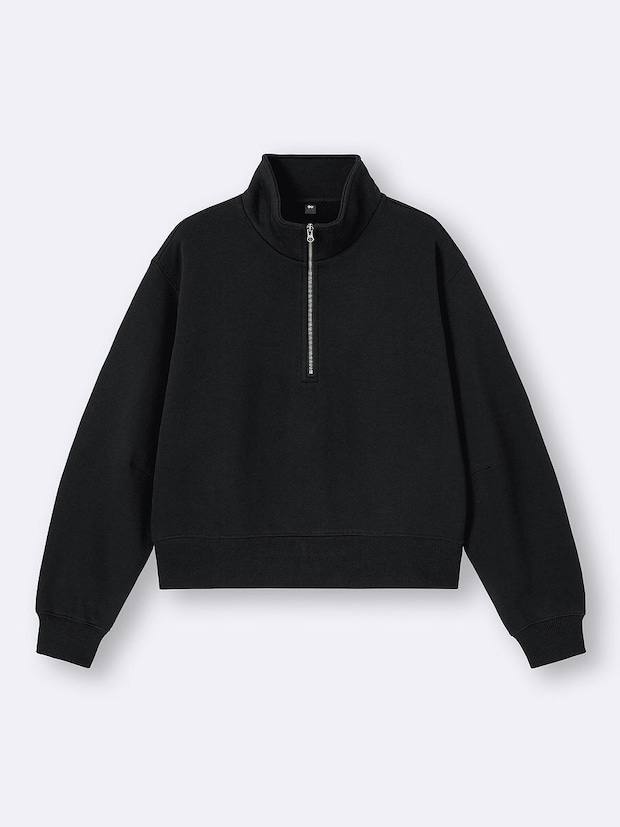 GUのヘビーウェイトスウェットハーフジッププルオーバー