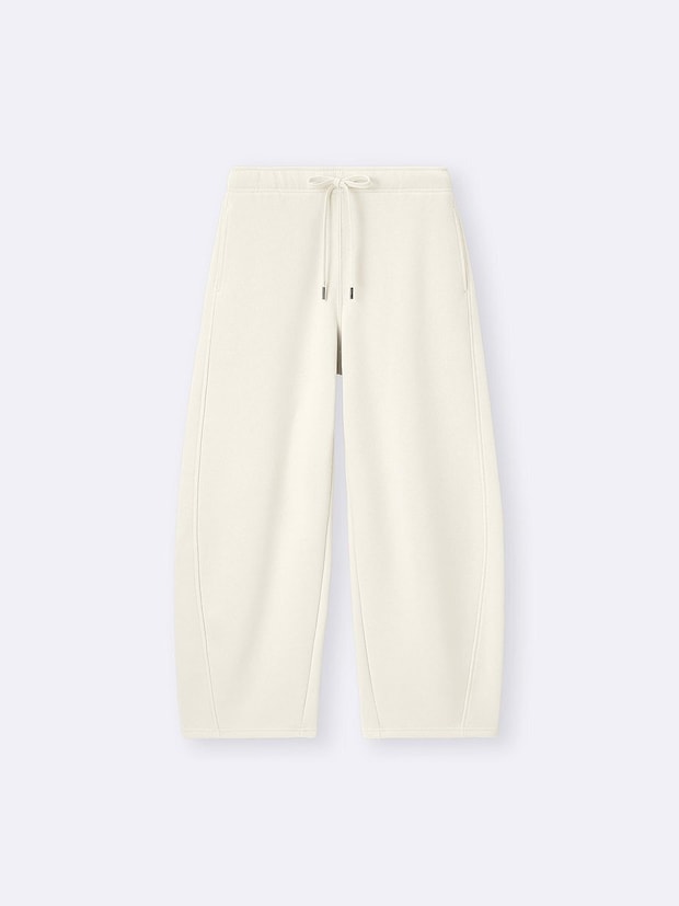 GUのヘビーウェイトスウェットバレルレッグパンツ