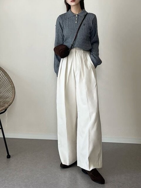 白パンツコーデ1