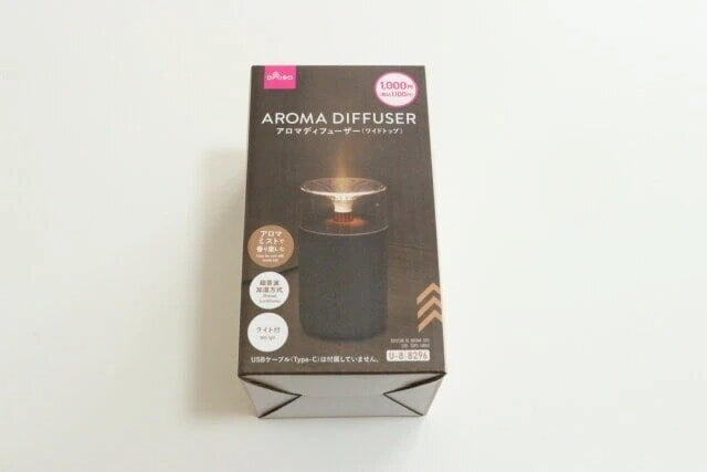ダイソー　USB式アロマディフューザー（ワイドトップ）　パッケージ