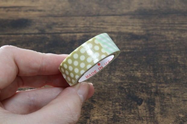 ダイソー　キッチン用ラベルテープ　くすみ