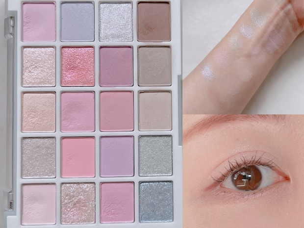 デイジーク ムードシャドウパレット 05 コットンパウダー　スウォッチ